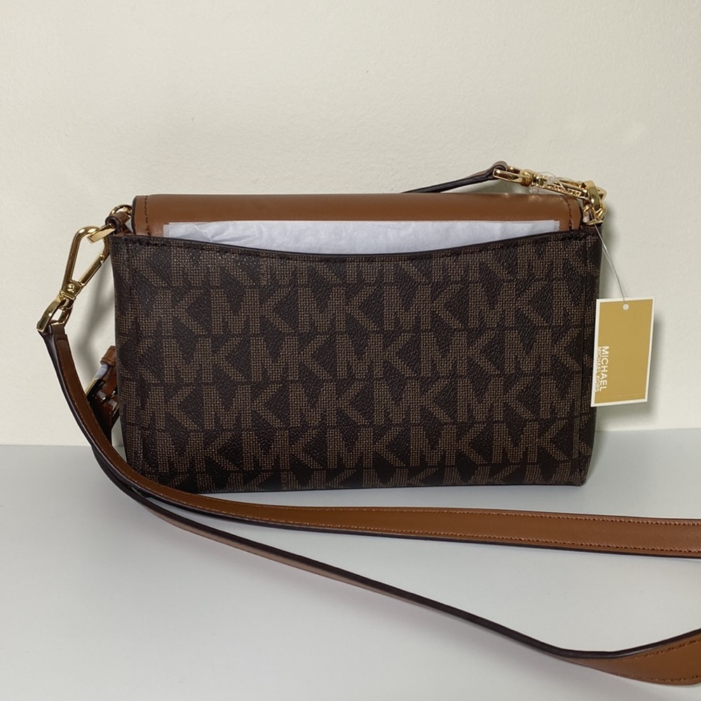 Michael Kors Jet Set Logo Pouchette Crossbody Chain Bag - Picture 4 of 10